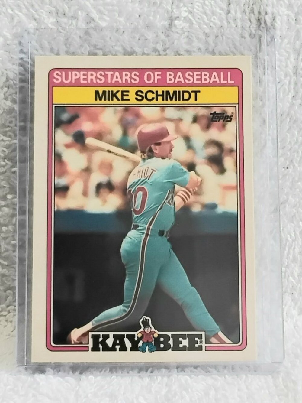 5/$20 Mint 1989 Topps/Kay Bee Mike Schmidt Superstars of Baseball MLB Card 27!!